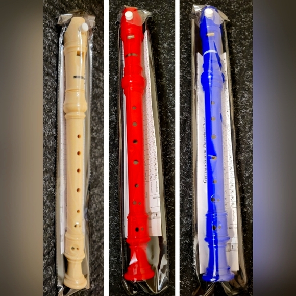 8 Holes German Soprano Recorders (3 choices of colours) - MUSCELL - Picture 2 of 4